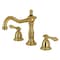 Kingston Brass KS1977AL 8" Widespread Bathroom Faucet, Brushed Brass KS1977AL - alternate 1